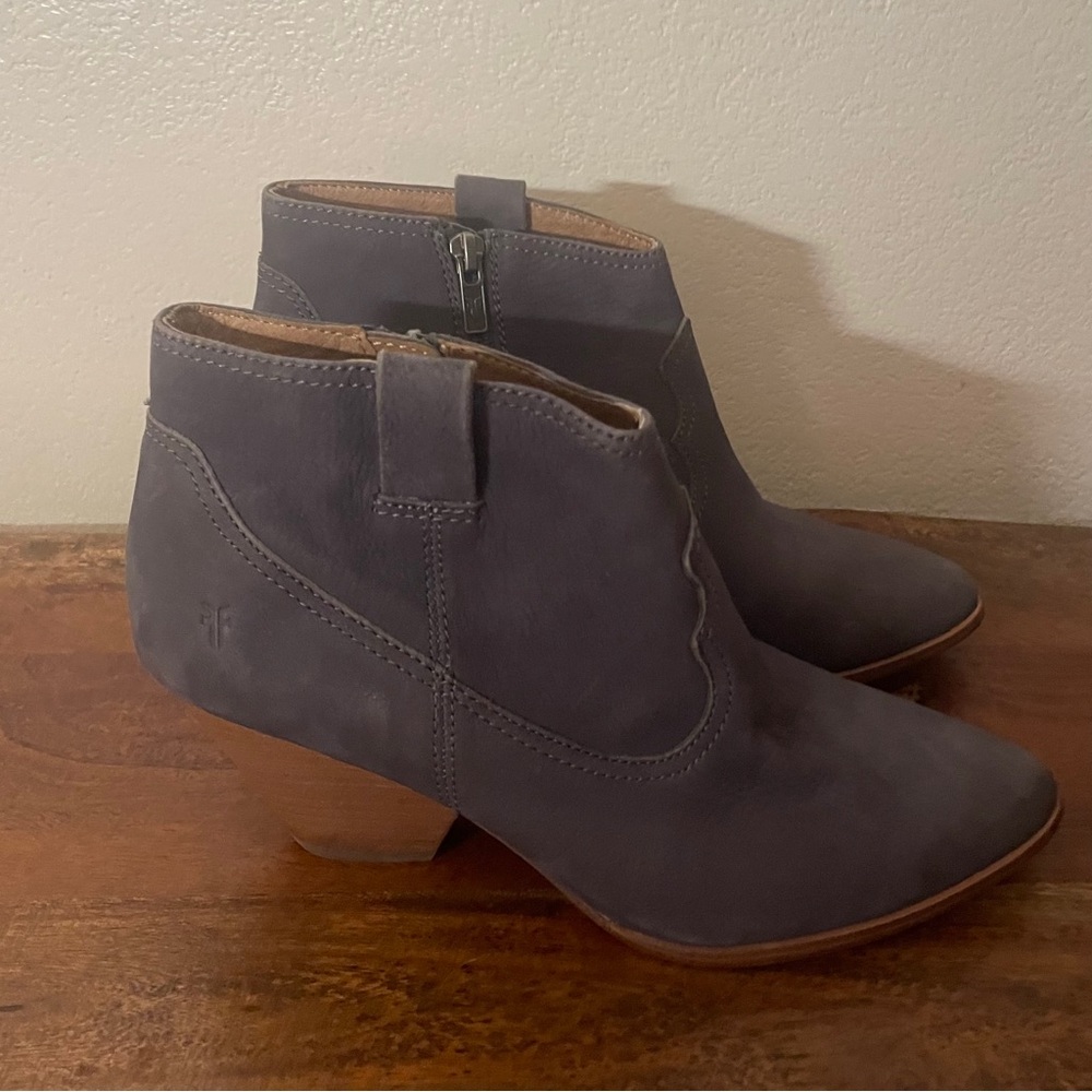 Frye Charcoal Leather Ankle Boots - Picture 14 of 14
